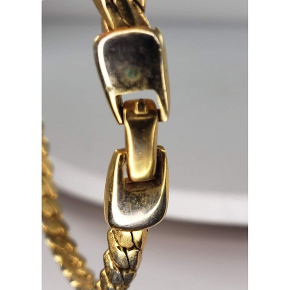 Vintage Napier Gold Toned Chain Bracelet Costume Jewelry - Picture 7 of 8